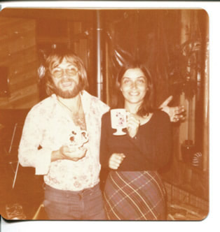 photo of Allen and Pat Littlefield from the 70's in their new house