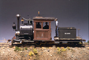 Steam train model On30 by Allen Littlefield
